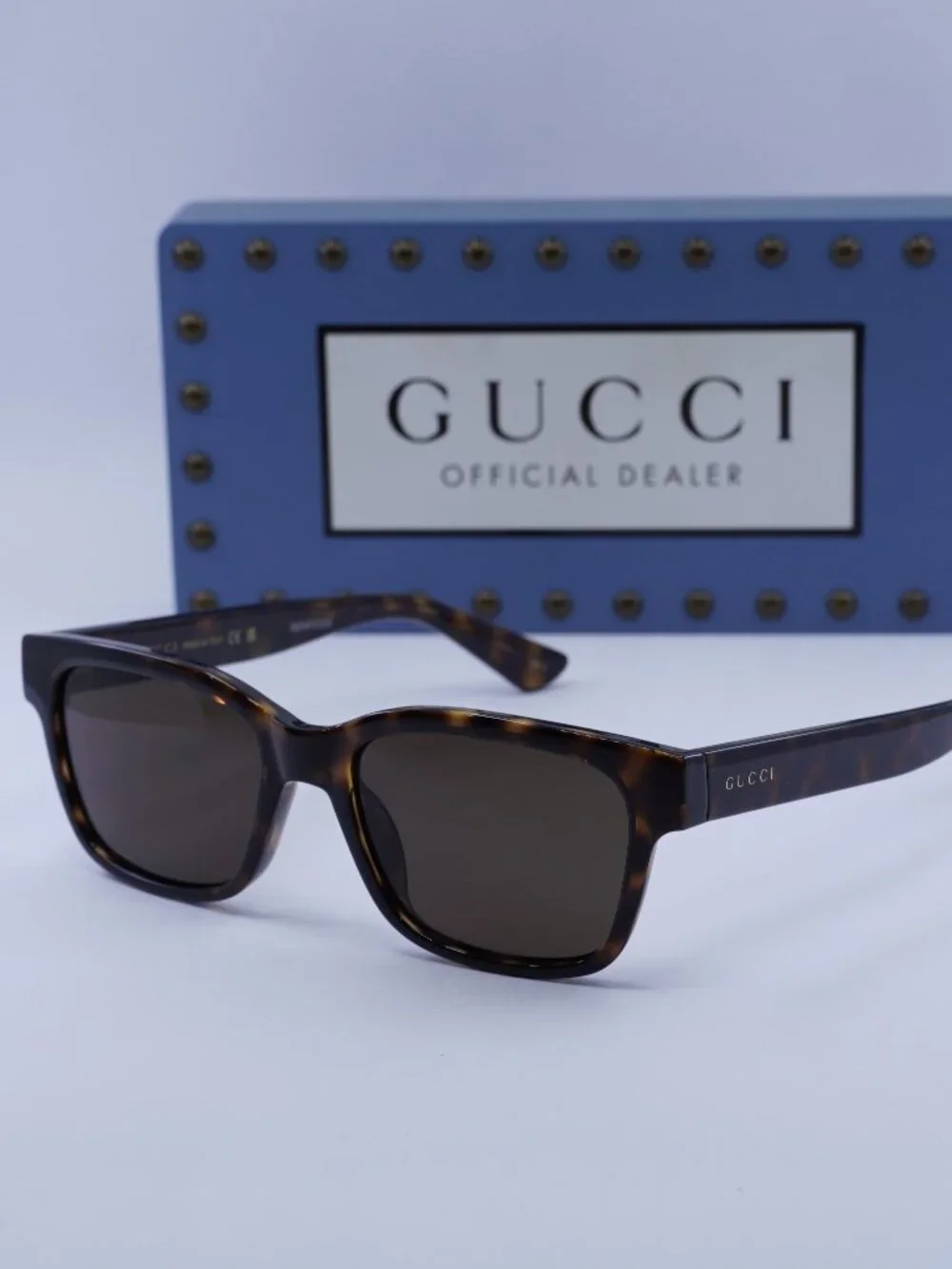Gucci GG1716S 002 Square Sunglasses - Havana / Brown